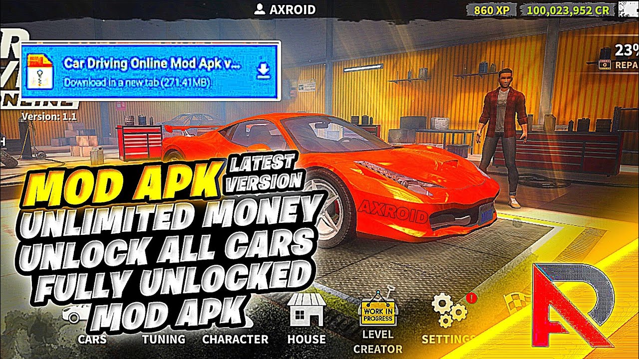 Car Driving Online Mod Apk Hack Unlimited Money CR Unlimited XP