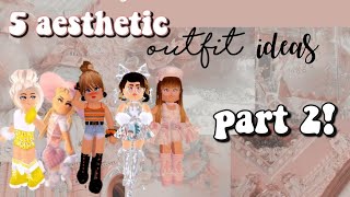 5 Aesthetic Outfit Ideas Part 2 Royale High Youtube - roblox avatar aesthetic royale high outfits