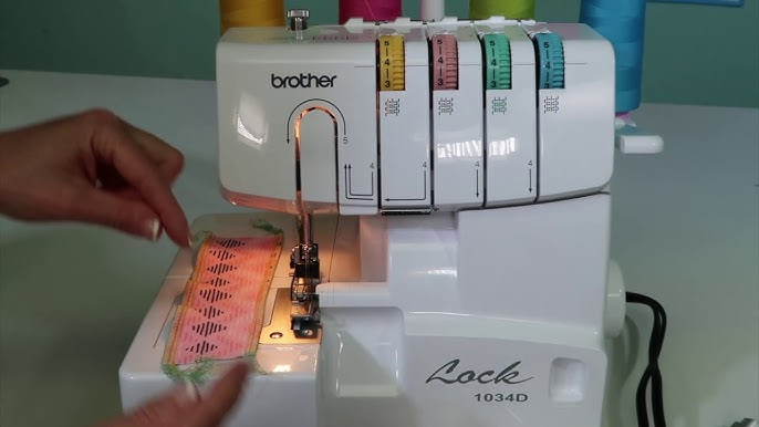 Brother 1034D Serger 10 Cutting Width & Knife Adjustments 