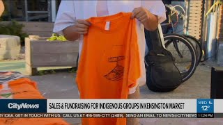 Sales and fundraising for Indigenous groups in Kensington Market