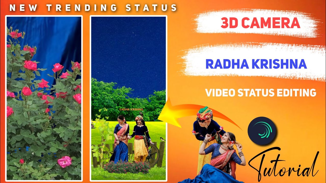 3d Cinematic Radhe Krishna Motion Poster |Alight Motion Video Editing|