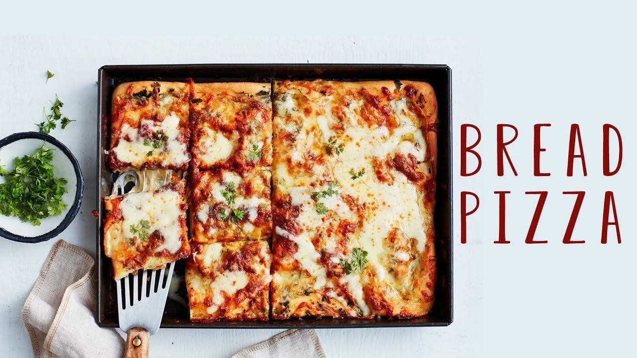 Leftover Bread pizza - Easy quick recipe to use up leftover bread