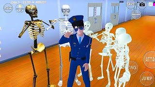 Polisi Genji Kumpulkan Pasukan Tengkorak VS Mafia Hitam Himawari 😱 | Sakura School Simulator