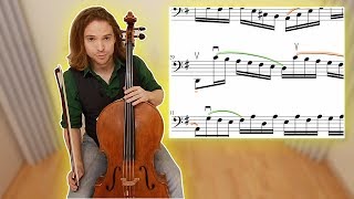 How to play BACH PRELUDE Suite 1 on CELLO part 3 | Baroque Cello Lessons