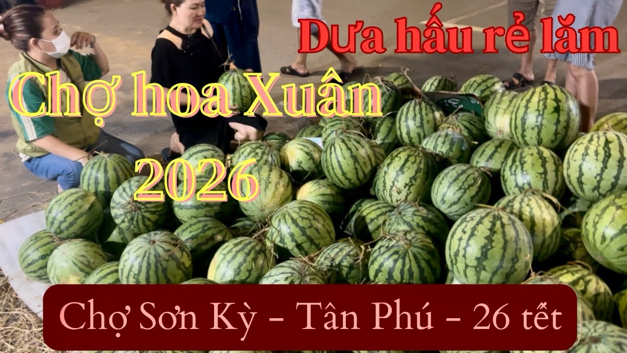 Chợ Sơn Kỳ - Tân Phú đêm 26 tết 2026 - Giá cực rẻ