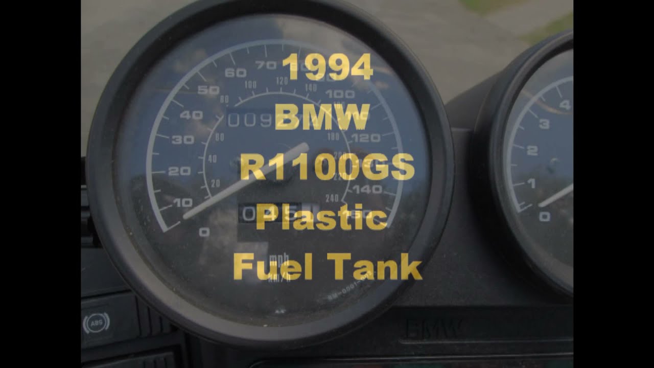 BMW Service Plastic Fuel tank R1100GS and R1100RS YouTube