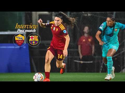 Video INTERVISTA PELLEGRINO CIMÒ | Post Match | Roma-Barcellona | Uefa Women's Champions League
