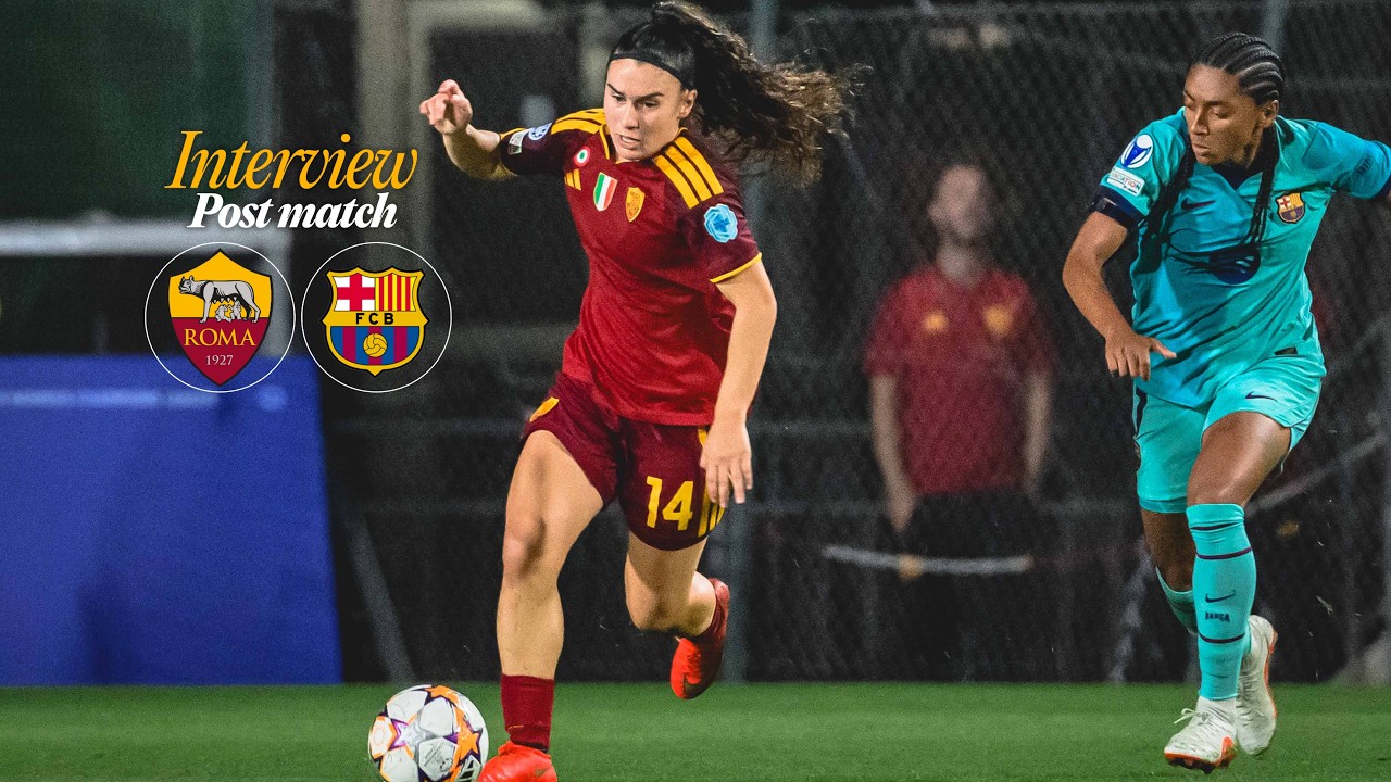 INTERVISTA PELLEGRINO CIMÒ | Post Match | Roma-Barcellona | Uefa Women's Champions League