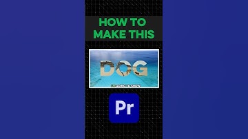 How To Create Video Inside Of Text Using Track Mattes in Premiere Pro #trackmatte #textreveal