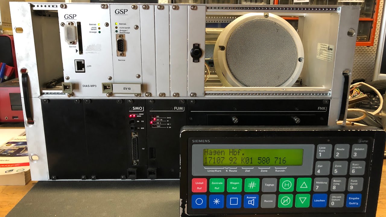 Siemens HPW MAS-3 IBIS Anlage Hagener Straßenbahn HST