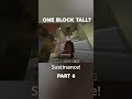 Minecraft But One Block Tall Minecraft Challenge