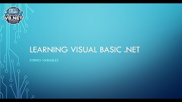 Visual Basic .NET Beginner Tutorial: Understanding String Variables and Concatenation