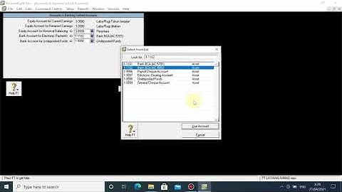 Tutorial MYOB, Setting Linked Account pada MYOB