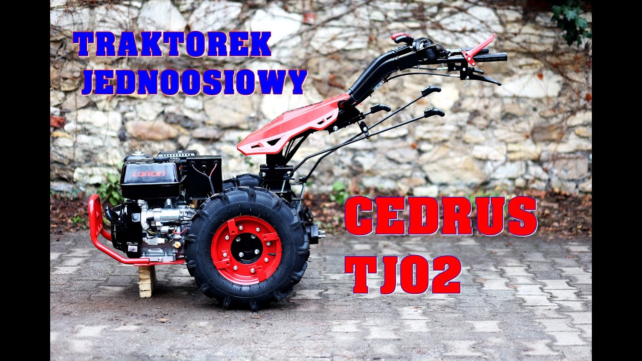 Traktorek Cedrus TJ02 vs TJ01 Przystawki Aktywne i Pasywne Obsługa Akcesoria traktorka jednoosiowego