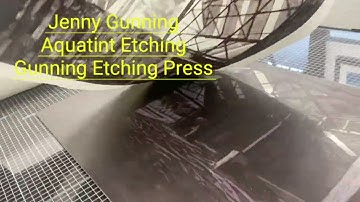 @Jenny Gunning Print Reveal Aquatint Etching THe AGA Factory.