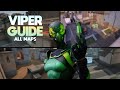 BEST VIPER GUIDE: Setups and Lineups for all maps - VALORANT