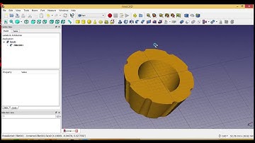 drawing knob by freecad 1.7