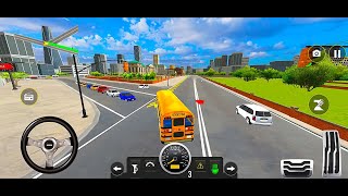 New High School Bus Driving Simulator On Heavy Traffic Road 2026 3D Android Gamepaly #trending #fyp screenshot 5