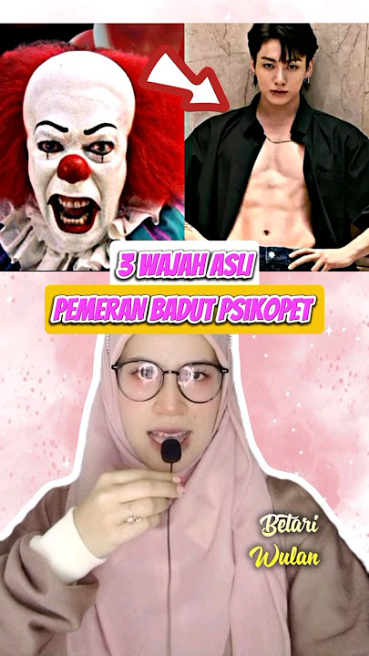 3 WAJAH ASLI BADUT SERAM #shorts #badut