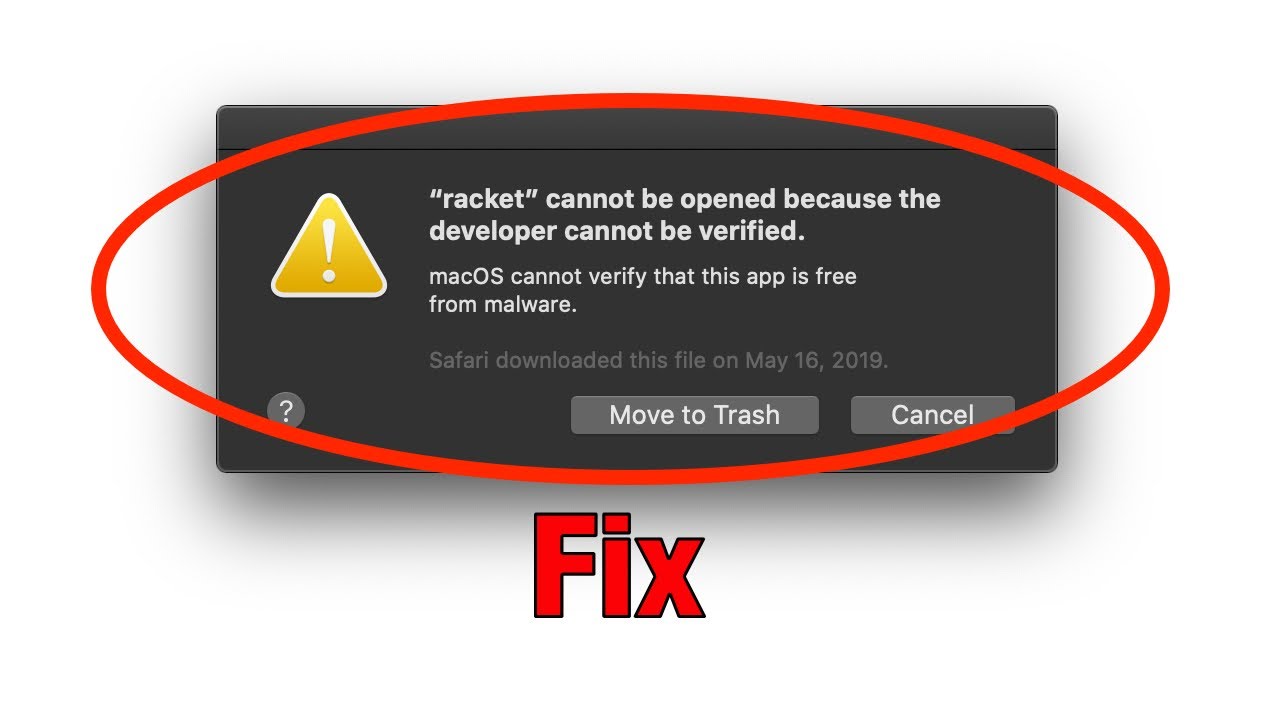 App Cannot Be Opened Because The Developer Cannot Be Verified YouTube App Cannot Be Opened Because The Developer Cannot Be Verified YouTube