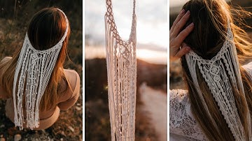 DIY: How to Make a Macrame Veil / Headpiece: Step-by-Step Tutorial