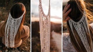 DIY: How to Make a Macrame Veil / Headpiece: Step-by-Step Tutorial