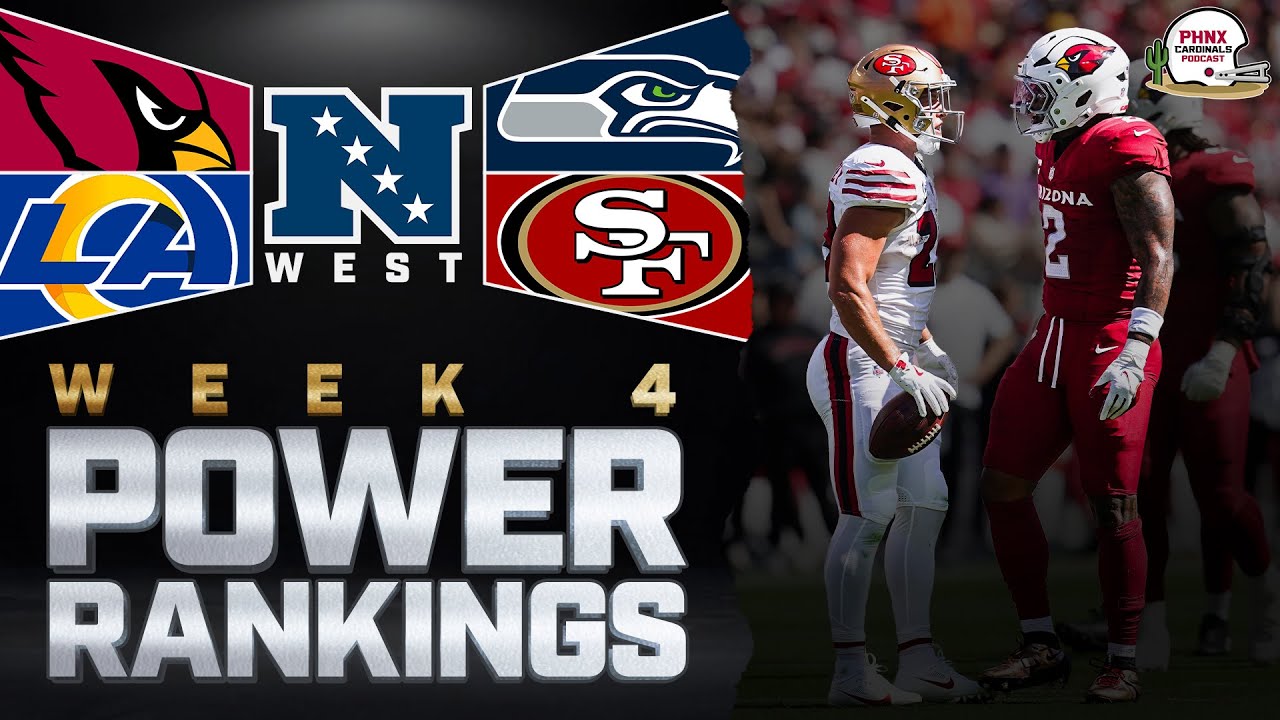 NFC West Week 4 Rankings | Cardinals CRASH, 49ers ROLL, Seahawks RISING & Rams STUMBLE