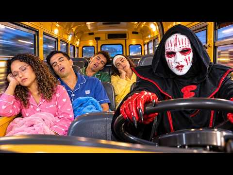 NEVER SPEND THE NIGHT ON THE BUS… THE FACE SHOWED UP!