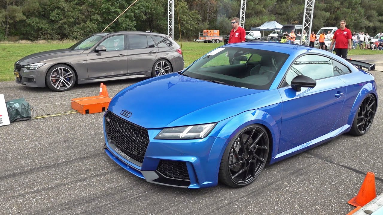 800HP+ Audi TT RS Stage 4 DVX 850 Turbo - Engine Sounds, Drag