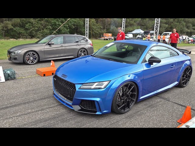 800HP+ Audi TT RS Stage 4 DVX 850 Turbo - Engine Sounds, Drag