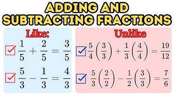 How to Add and Subtract Fractions Using a Math Trick
