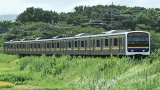 JR209系C611編成 266M 普通 千葉行き JR外房線 安房鴨川～安房天津 区間