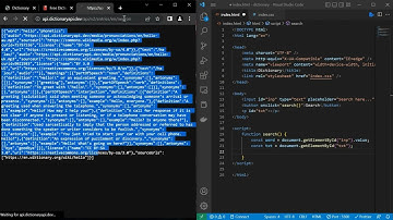 HTML CSS JS | Build a Dictionary app with JS | Tamil