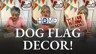 Details Double Sided Dog Flag DIY With Heat Transfer and Chalk Paste Update