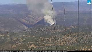 Explosive growth near start of the briceburg fire between 2:45 pm and
3:00 as seem from mt. bullion. is along corridor heading into yosemite
...