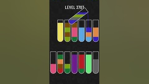 water sort puzzle level 3707