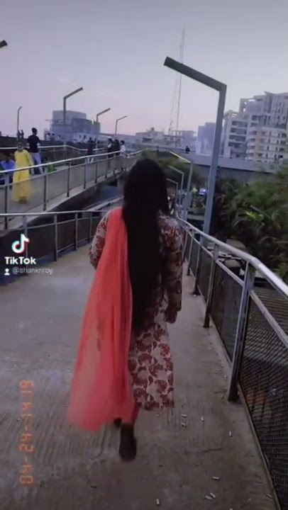 slow motion walking tiktok video-shankari roy