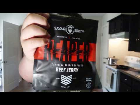 Dylan Eats Carolina Reaper Beef Jerky