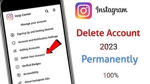 How to delete instagram account permanently || New Updates 2023