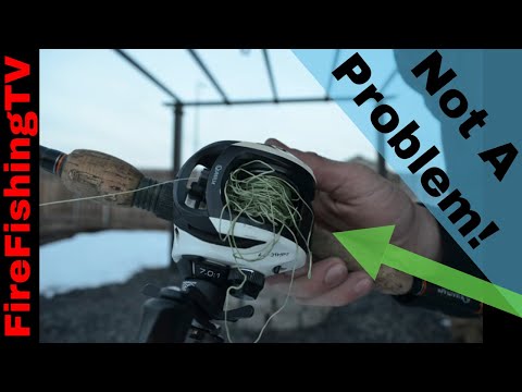 EASY How to get a backlash (birdnest) out of a baitcaster in 5 seconds!  Plus an alternative(Ratnest) 