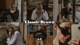 Classic Brown - Free Lightroom Mobile Presets | Brown Preset | Classic Preset | Blogger Preset