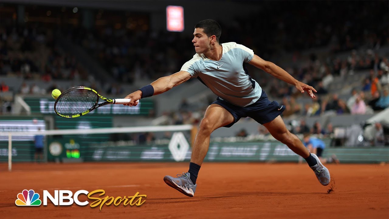 2022 French Open Round 3: Carlos Alcaraz vs. Sebastian Korda | HIGHLIGHTS | 5/25/2022 | NBC Sports
