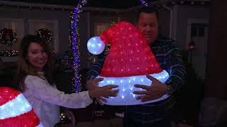 Kringle Express Oversized Outdoor Illuminated Santa Hat on QVC