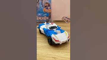 [ASMR] Unboxing & Review Satisfying Video: Robot Optimus Prime Transformers Police Car  #shortvideo