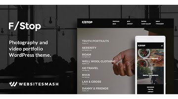 FStop - Photography & Video Portfolio WordPress Theme | Themeforest Website Templates and Themes