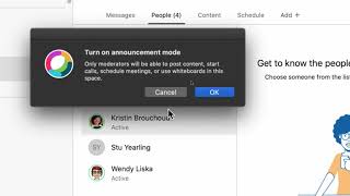 WebEx Teams: Moderated Spaces and Using Announcement Mode