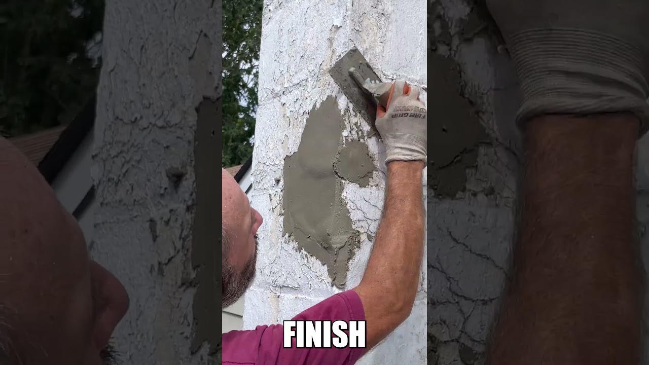 How To Repair A Cracked Stucco Chimney DIY Easy