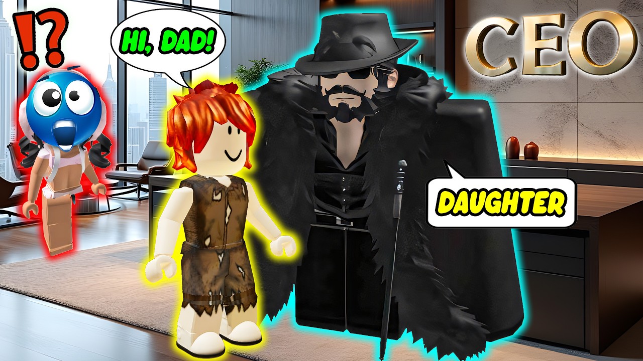 👶 I'M A NOOB BUT ADOPTED A CEO DAD 💼#roblox #robloxstory