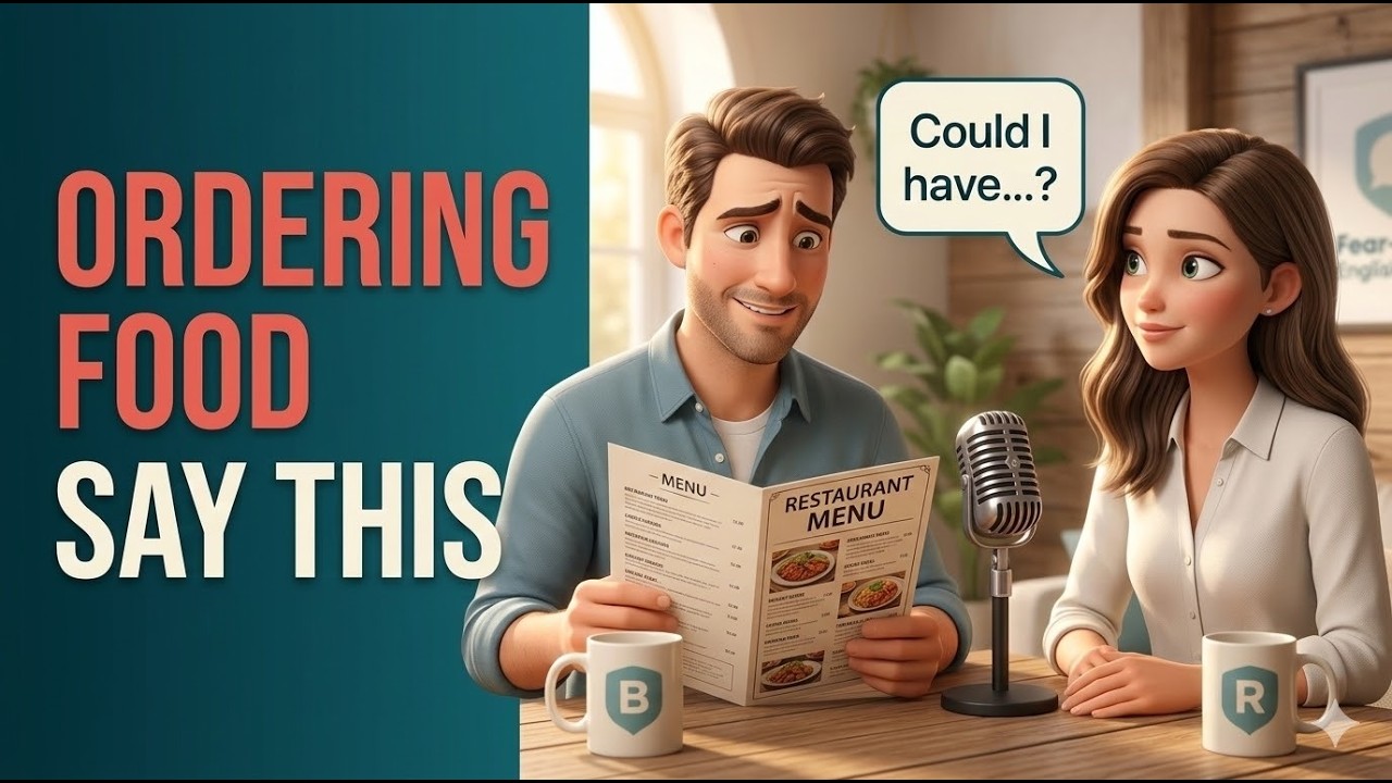 Restaurant English for Beginners | What to Say When Ordering Food (A1–B1)