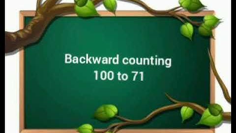 Class-LKG, Subject-Maths, Video-57, Backward counting, 100 to 71, Oral by Mrs Anjana Rana